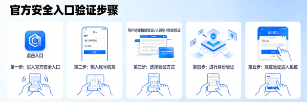 官方安全入口验证步骤示意图